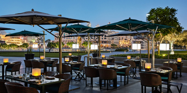 Outdoor Dine at Armani Hotel Dubai, Dubai, United Arab Emirates