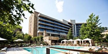 Outdoor Pool and Exterior of The Umstead Hotel and Spa, Cary, NC