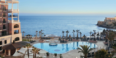 Bay View and Pool at Westin Dragonara Resort Malta