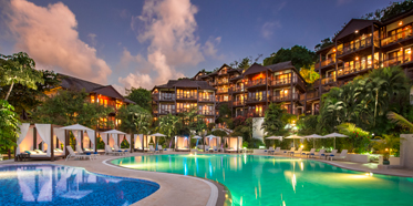 Exterior of Capella Marigot Bay Resort, St. Lucia, West Indies