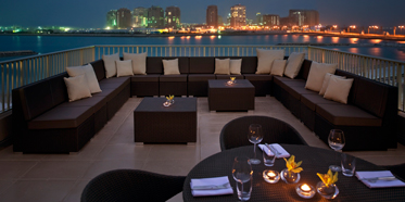 View from terrace lounge at Grand Hyatt Doha, Qatar
