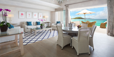 Flamands Villa Living Room at Cheval Blanc Saint-Barth, French West Indies