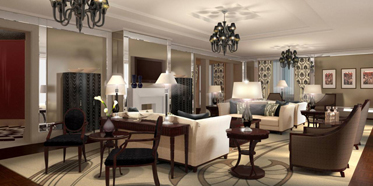 Suite Living Area at The Four Seasons Hotel Moscow
