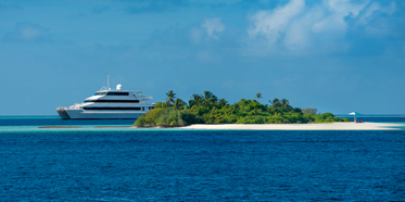 Four Seasons Explorer , a 39  meter, 3 deck catamaran takesup to 22 guests on a marine and cultural adventure into the undiscovered Maldives