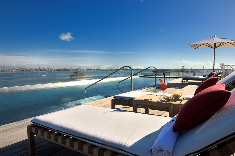Rooftop pool at the JW Marriott Venice Resort and Spa