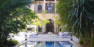 Outdoor Pool at Palais Sheherazade and Spa in Fez, Morocco