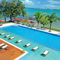Hotel Pool and Sunbathing Area at Playa Tortuga Hotel and Beach Resort, Bocas del Toro, Panama