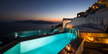 Pool at Elite Luxury Suites Santorini, Greece