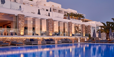 Outdoor Pool at Myconian Ambassador Hotel and Thalasso Spa , Mykonos, Greece