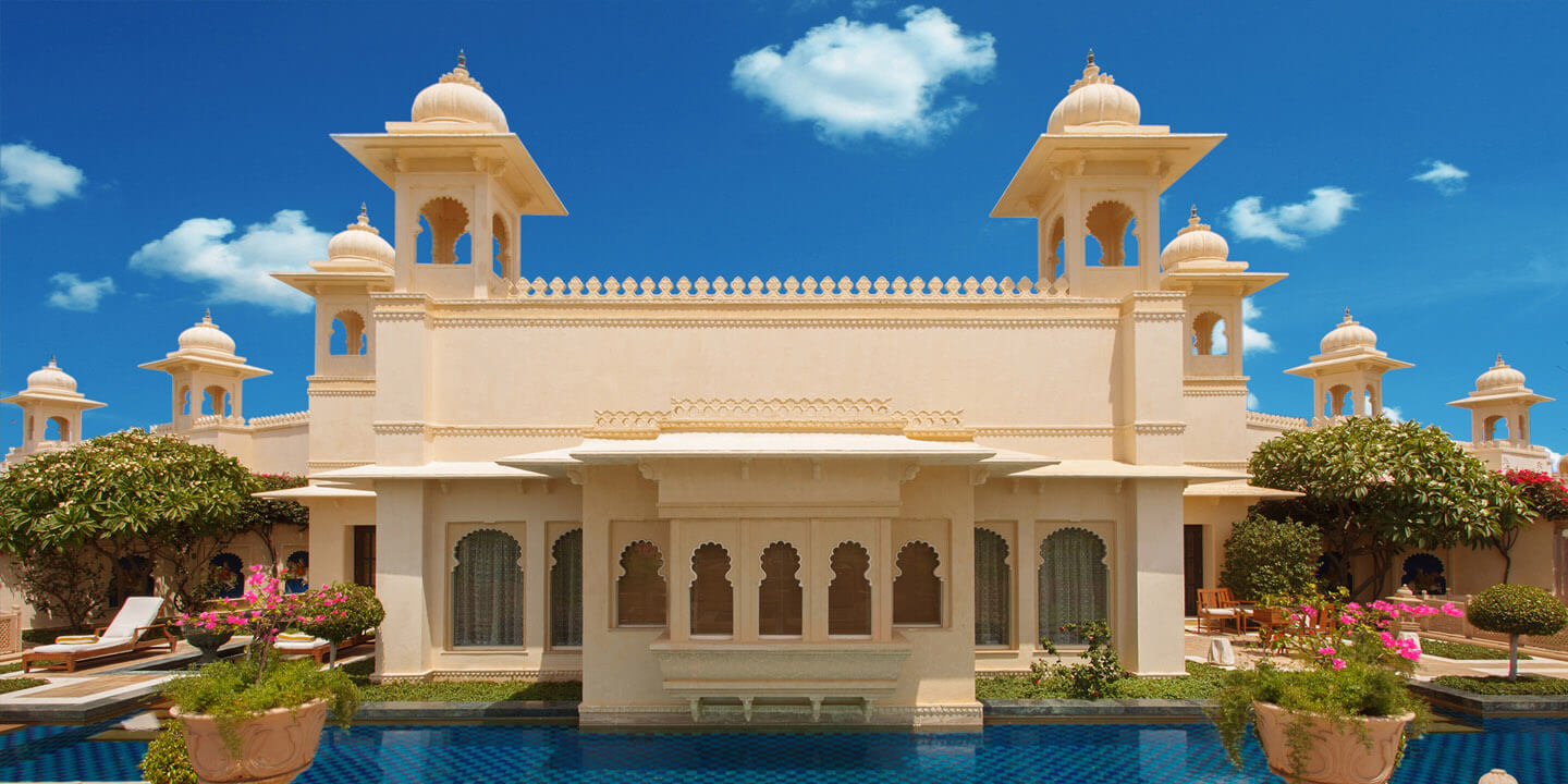 Exterior of the Kohinoor Suite at The Oberoi Udaivilas