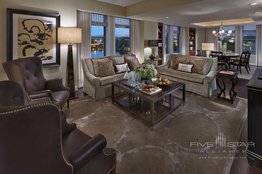 Jefferson Suite Living Room at Mandarin Oriental Washington, DC, United States