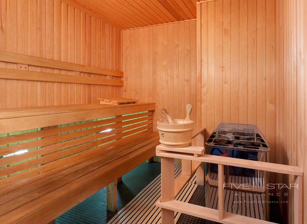 Sauna of Auberge Saint-Antoine, Quebec City, PQ, Canada