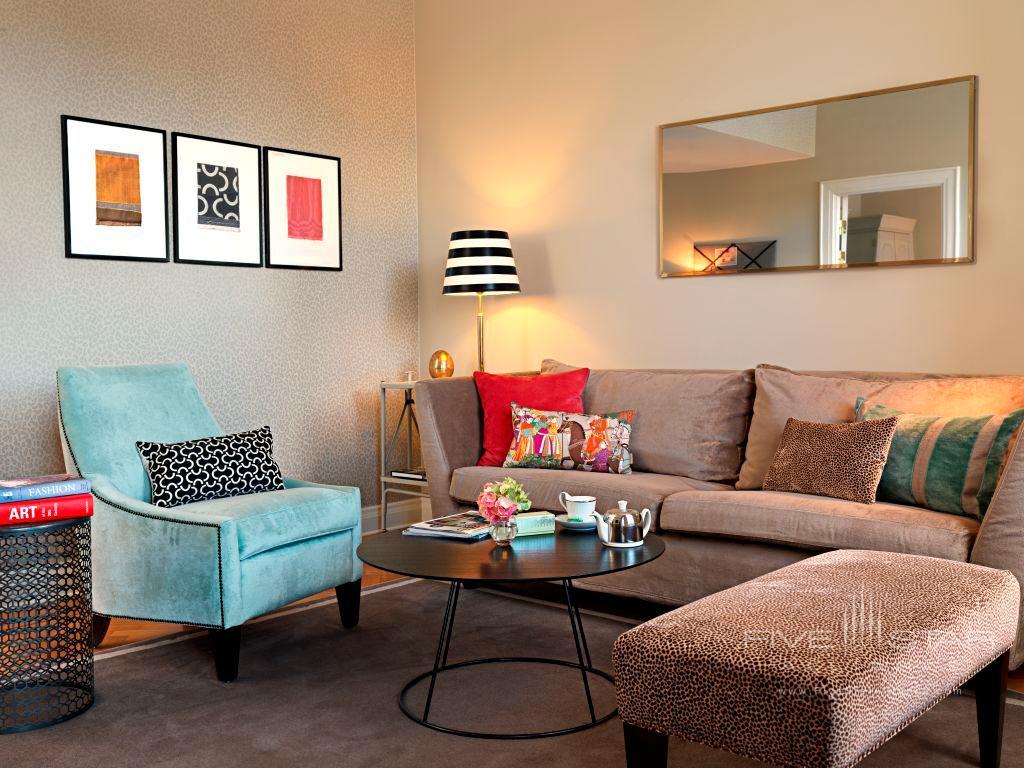 Suite Living Room at Radisson Blu Strand Hotel Stockholm, Sweden