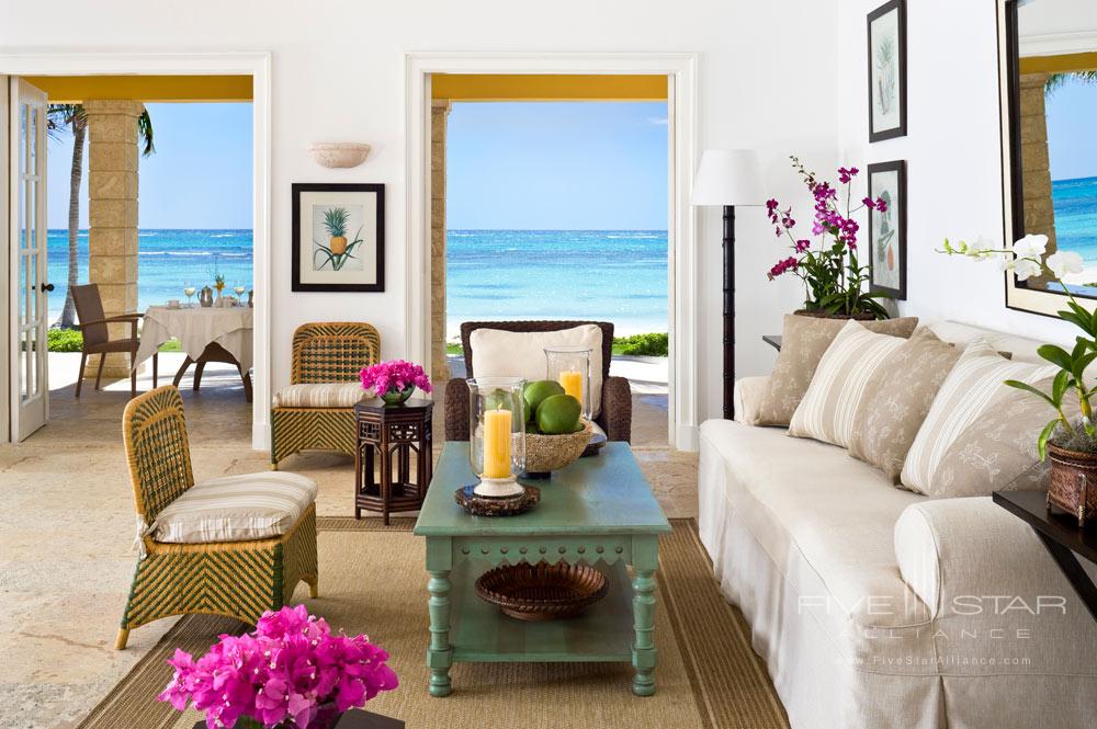Bay Suite living area at Tortuga Bay Punta Cana