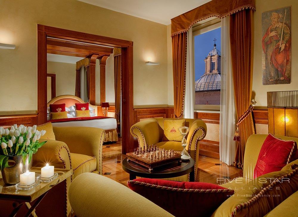 Suite Lounge at Hotel Raphael Rome, Rome, Italy