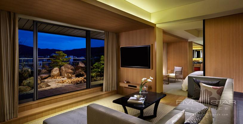 Garden Suite terrace view at The Ritz Carlton Kyoto