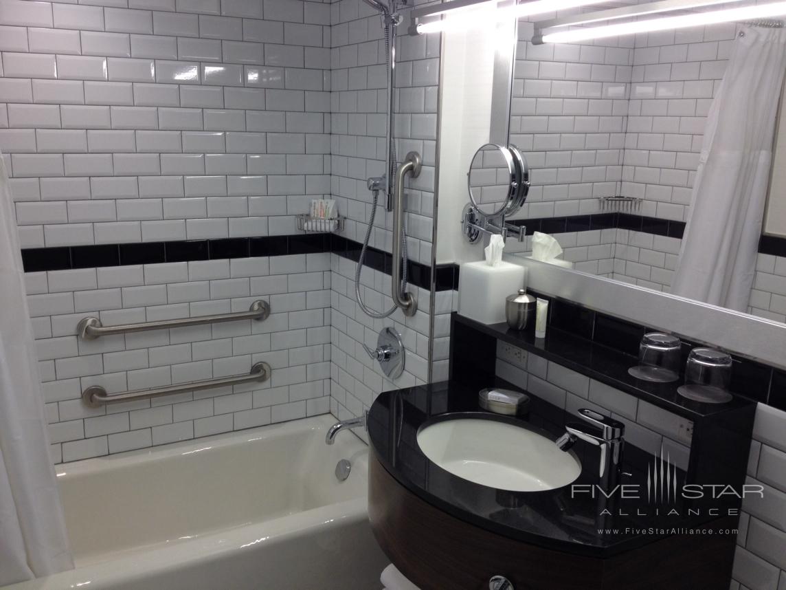 Accessible Classic Queen Room is the only guest room type with a bathtub at Archer New York