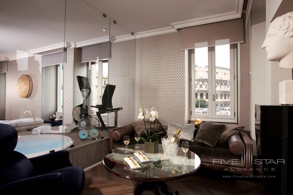 Suite Lounge at Palazzo Manfredi, Rome, Italy