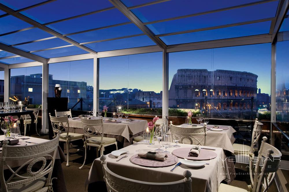 Dining with views at Palazzo Manfredi, Rome, Italy