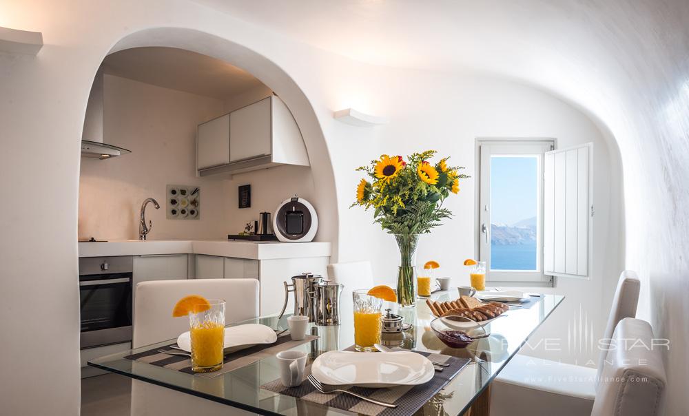Premier Suite Kitchen at the Elite Luxury Suites Santorini