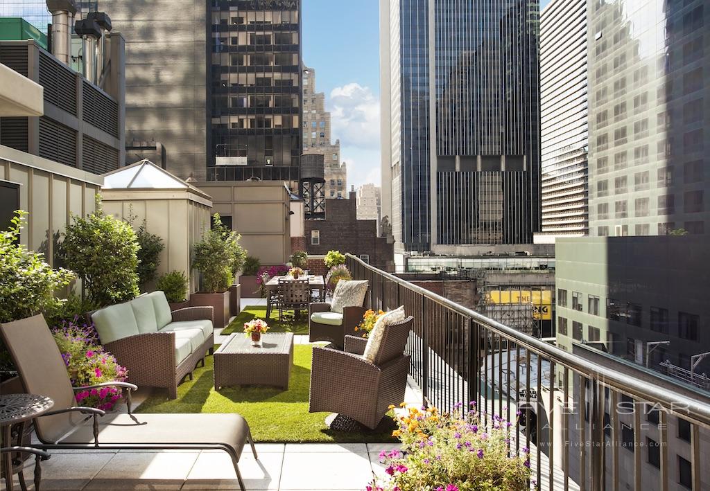 The Chatwal New York Producer Suite Penthouse Rooftop Garden