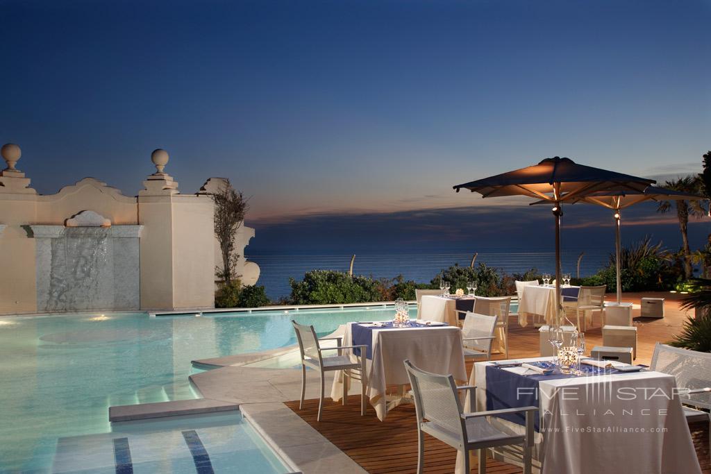 Rooftop dining at Grand Hotel Principe di Piemonte