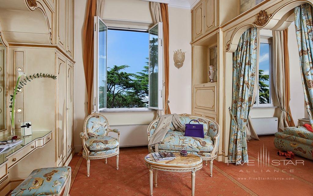 Suite Lounge at Aldrovandi Villa Borghese, Rome, Italy