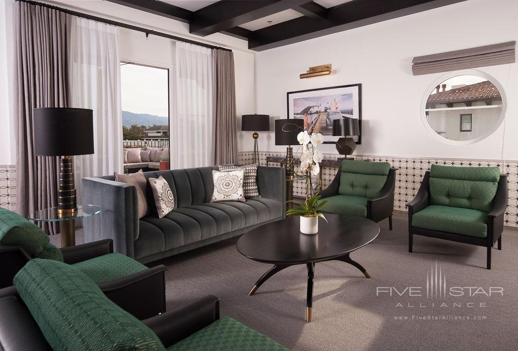 Alcazar Balcony Suite Living at Hotel Californian, Santa Barbara , CA