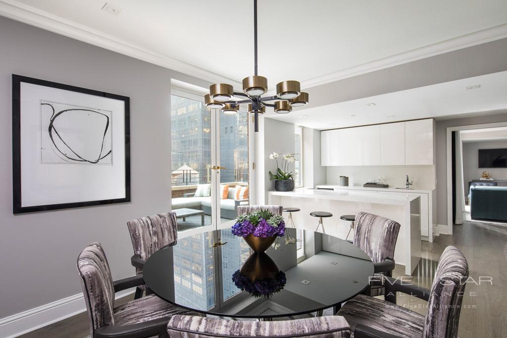 Apartment Suite Dining at Omni Berkshire Place New York, United States