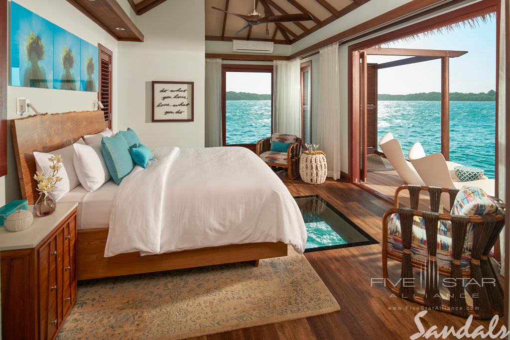 Overwater bungalow at Sandals South Coast