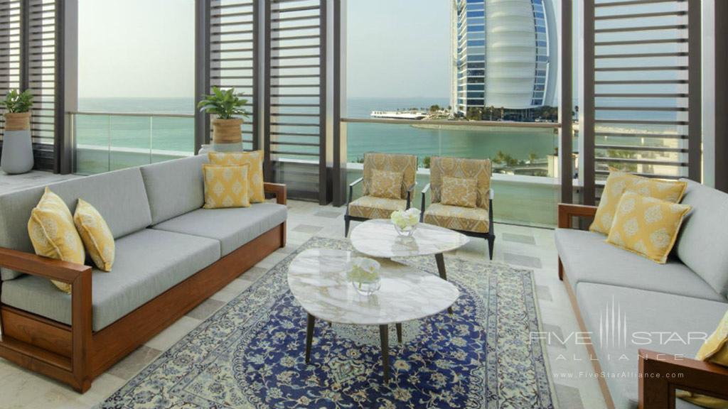 Royal Suite Living Room & Terrace at Jumeirah Al Naseem