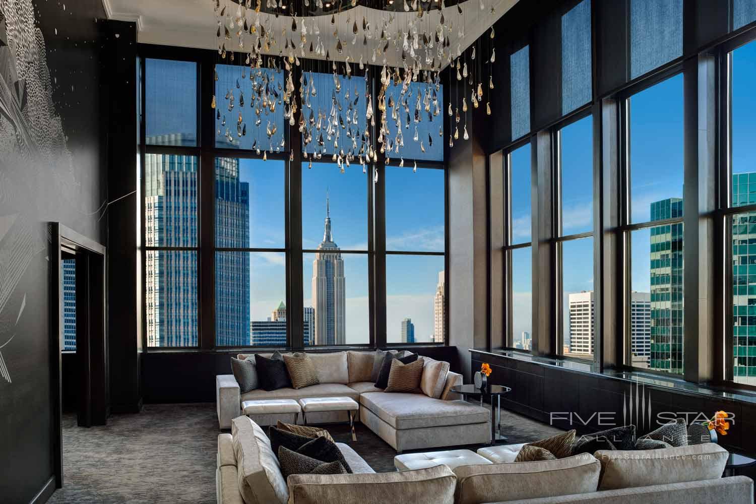 Champagne Suite Living Room at The Towers at Lotte New York Palace, United States