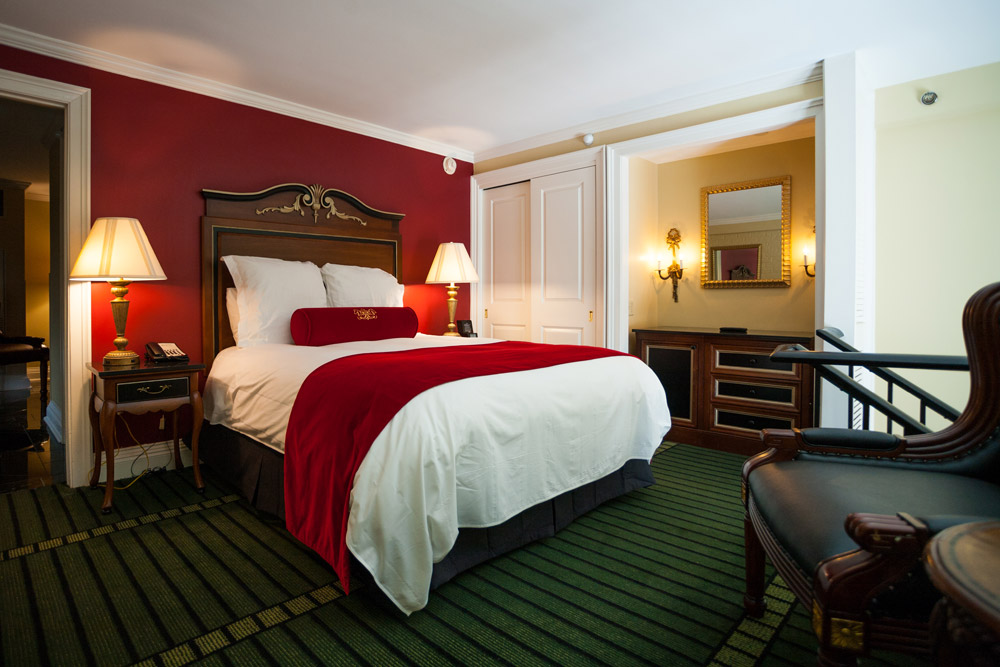 Guest room at the Bourbon Orleans Hotel